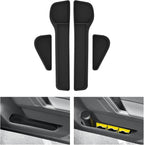 4PCS for Toyota RAV4 2026 Front & Rear Door Side Storage Box TPE Door Handle Organizer Car Accessories Black