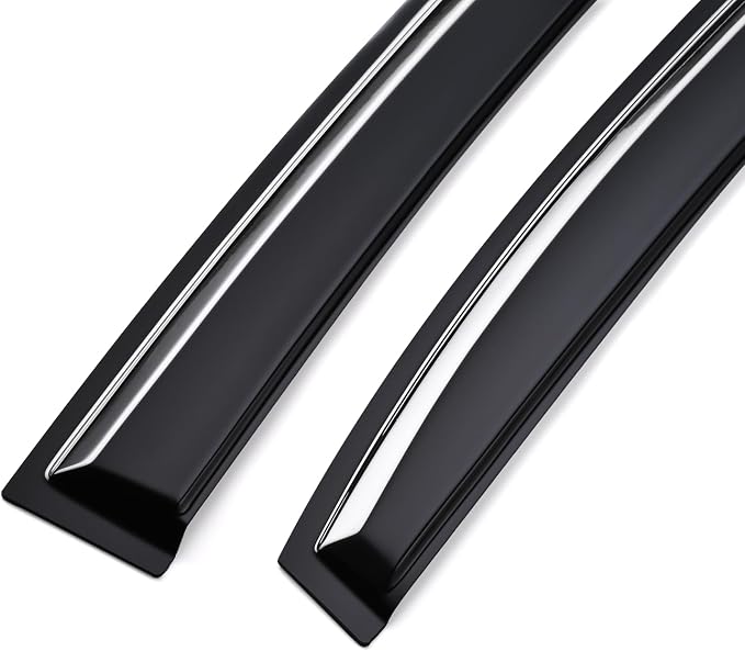 Tape-on Sun/Rain Guard Side Window Visor Deflectors Rain Guards Compatible with Subaru 2013-2015 XV Crosstrek 2016-2017 Subaru CrossTrek 2012-2016 Impreza Hatchback，Window deflectors