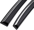 Tape-on Sun/Rain Guard Side Window Visor Deflectors Rain Guards Compatible with Subaru 2013-2015 XV Crosstrek 2016-2017 Subaru CrossTrek 2012-2016 Impreza Hatchback，Window deflectors