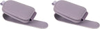 Magnetic Leather Sunglasses Holder for Car, 2 Packs (Purple) | Magnetic Car Visor Accessories