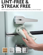 Microfiber Cleaning Cloth Roll- 75 Sheets, 12"x12"(MossGreen) | Super Absorbent, Lint-free, Tear-away Microfiber Towel Roll, for All-Purpose Cleaning, Reusable Alternative to Paper Towels
