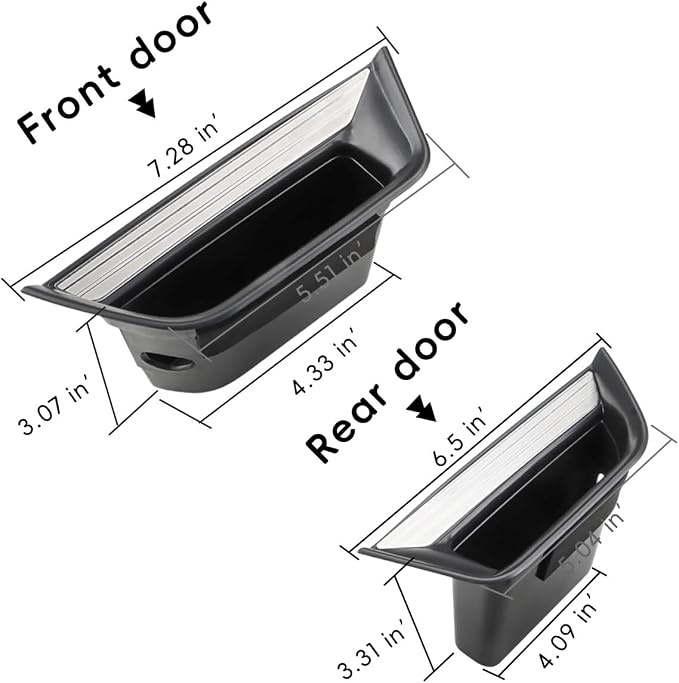 Car Door Tray Organizer Compatible for Cadillac XT5 2025 2024 2023 2022 2021-2017 Accessories Interior Car Door Handle Insert Pocket Storage Box