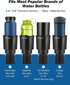 Car Cup Holder Expander Compatible with Toyota RAV4 2025 2024 2023 2022 2021 2020 2019,Compatible with Yeti Ramblers 12-36oz, Hydro Flasks 18-40oz,Large Bottles in 3.4"-3.8" (18-40oz)
