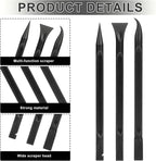 Crevice Cleaning Tool, 9 PCS Carbon Fiber Plastic Scraper Tool Car Detailing Brush Set Non-scratch Multi-purpose Scraper for Clean Small Narrow Spaces and Gaps, Remove Stickers Labels Oil Stains Dirt