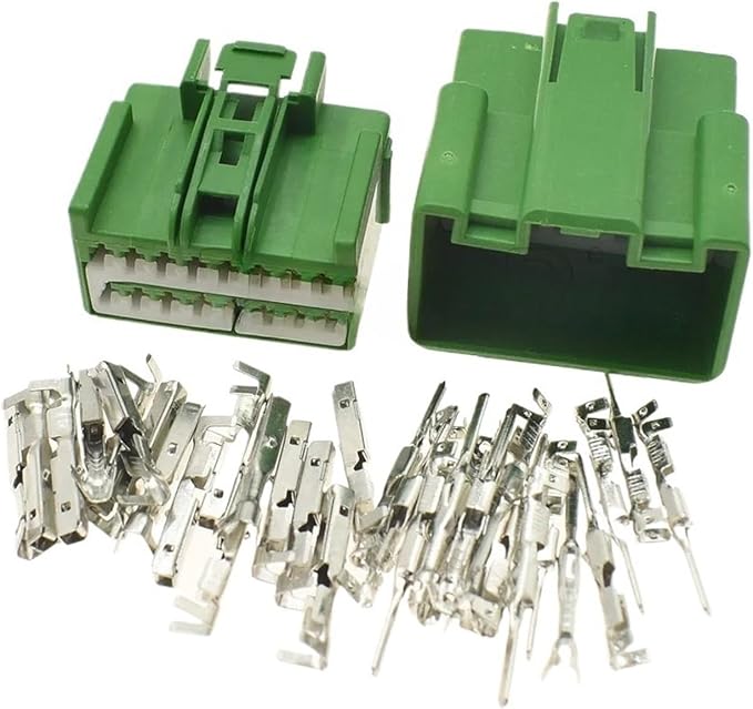 Automotive Connectors 1-20 Sets 16 Pin Hi*/gh Quality Auto Wiring Terminal Male Female Socket Car Unsealed Wiring Connector 7283-6453-60 7282-6453-60 DJ71612-2.2-11 DJ71612-2.2-21 Connectors(Male Fema