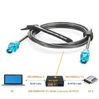 Rosenberger E6K10A-1CAZ5-Z H-MTD Vehicle Automotive Ethernet Cable 10Gbps 100/1000BASE-T1 H-MTD Female to Female Shielded LCA-101-1000-Z-Z Cable for ADAS, Telematics, Autonomous Driving (3M/9.84FT)