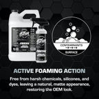 Ethos FRESH - All Purpose Interior Cleaner Car Detailing Kit, Detailing Spray - Car Interior Detailing - Interior Cleaner for Cars, Trucks, SUVs, Jeeps, Motorcycles, RVs & More (16oz FRESH & Scrubber)