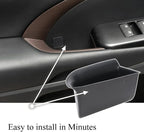 Front Row Door Oragnizer Compatible with Toyota Highlander 2014 2015 2016 2017 2018 2019 Armrest Phone Container Door Handle Pocket ABS Grab Tray Insert Glove Pallet