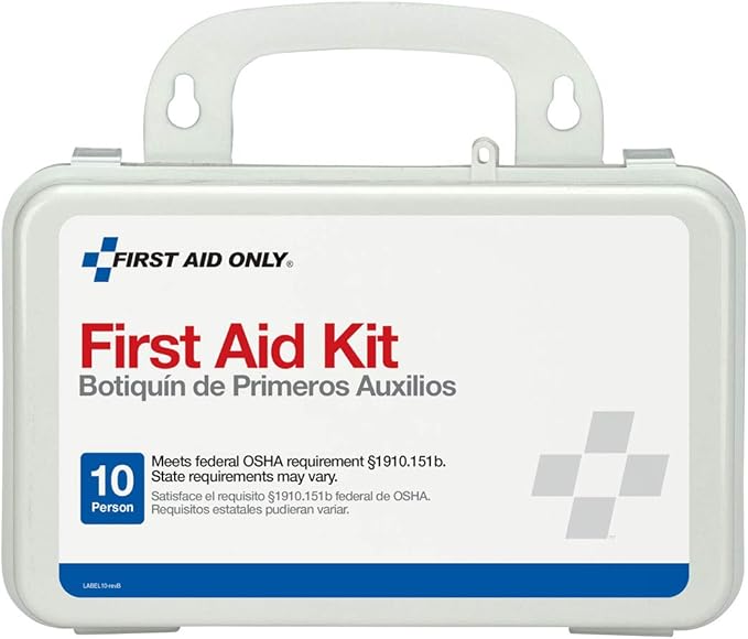 6060 All-Purpose 10-Person Emergency First Aid Kit for Business, Worksite, Home, and Car, 57 Pieces