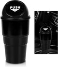 Cup Holder Trash Can for Car, Leakproof Vehicle Back Seat Garbage Can Mini Portable Trash Bin with Lid, Universal Smellproof Cup Holder Garbage Bin for Cars Trucks SUVs (Black)