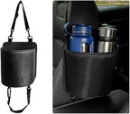 Yourkar Car Seat Side Large Cup Holder Expander Adapter Bag, Auto Seat Storage Hanging Bag for Water Bottle Cup and Drink, Multifunctional Auto Interior Organizer with Waterproof Liner