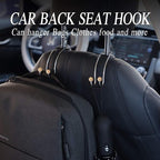 Auto Hooks Bling Car Hangers Organizer Seat Headrest Hooks Strong and Durable Backseat Hanger Storage Universal for SUV Truck Vehicle 2 Pack (Gold)