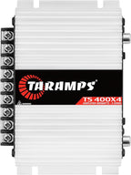 TS 400x4 400 watts RMS 4 Channels Full Range Car Audio Amplifier, 2 Bridged Channels, RCA Input Class D, Output Power, Multichannel Amplifier System, Small - TS400X4