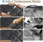 Dog Seat Cover for Back Seat, Dog Hammock for Trucks SUVs | 600D waterproof, nonslip, scratch-proof. Easy-clean, machine washable, pet-friendly for daily travel. Quick no-tool install.
