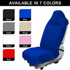 Waterproof Car Towel Seat Cover, Sweating Non-Slip Premium Towel Carseat Cover Protector, Universal Soft Machine Washable Car Truck SUV Front Seat Cover for Gym Workout Beach Hiking (Blue)