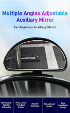 Blind Spot Mirror for Car, Stick-On Blind Side Mirror for Cars, SUVs & Trucks, Adjustable HD Glass Convex Wide-Angle Blindspot Mirrors