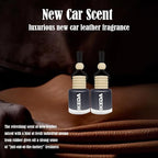 ikeda fragrance Car Air Freshener | 4ml Automotive Scents | 45-Days Long Lasting Fragrance | Automobile Hanging Diffuser Bottles | Remove Auto Odor | Fresh Air for Deodorizer (6pcs New Car)