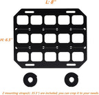 Vehicle Rigid MOLLE Panel Car Seat Headrest Organizer EDC Pouch Tool Holster Bag Holder Auto Interior Accessories Tactical Gear Rack Truck Equipment Mount Plate Modular Storage Shelf