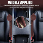 Car Seat Gap Plug with Storage Slot, Car Seat Gap Filler, 2PCS | Auto Gap Filler Organizer with Cup Holder, Universal Carseat Side Gap Filler Strip Between Front Seats & Console for Most Car