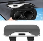 Sunglasses Holder for Car Sun Visor – Soft Vehicle Interior Glasses Organizer Box Accessories,Protective Automotive Eyeglasses Storage Case Hanger,Universal for SUV Sedan Truck (Gray)