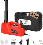 Electric Hydraulic Car Jack Kit 5 Ton 12V Ultra-Portable Auto Car Lift with 17.7 Inch Range for SUV Sedan Truck Repair Floor Jack for Tire Change Lightweight for Easy Storage