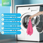Pink Microfiber Cleaning Cloth, 24 Pack Cleaning Towels for Kitchen, Lint Free, Scratch-Free, Highly Absorbent, and Reusable Cleaning Rags for House, Window and Glass, Cars, 11.5 X11.5 inch