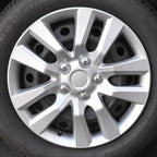 (4-Pack) Premium 16 Inch Rim Wheel Cover Hubcaps for Cars Trucks SUVs Vans, Direct OEM Replacement Universal Fit Snap-On ABS Hubcaps 16 inch Wheel Covers - Set of 4 Hub Caps - 10-Spokes Silver