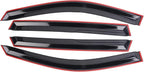 Tape-On Window Visors Deflectors Rain Guards 4 Piece Set ‎Compatible with 2006-2012 Toyota Rav4