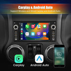 Car Radio Stereo for Jeep Wrangler JK 2007-2018 Dodge Ram 1500 2008-2012, 7 Inch Touch Screen CarPlay Android Auto Bluetooth GPS WiFi FM with Backup Camera