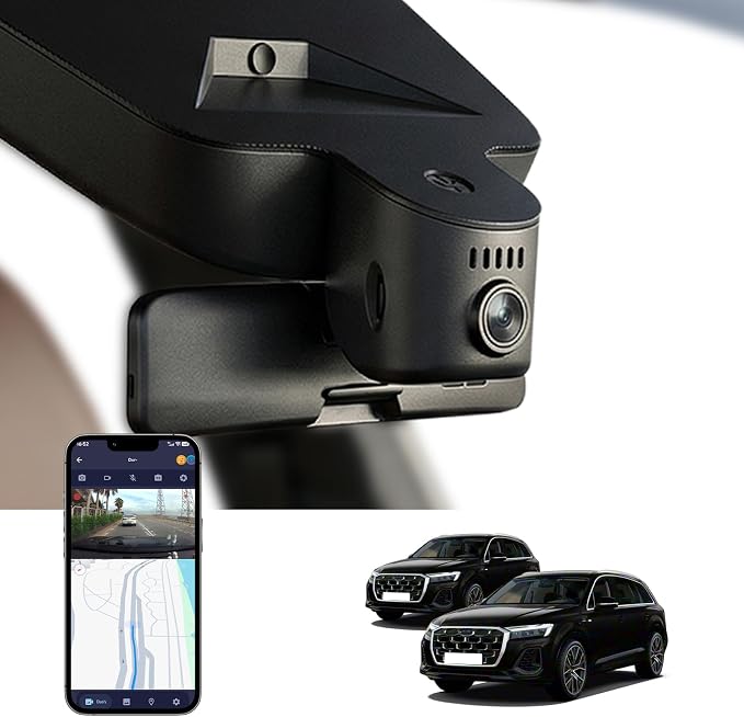 OEM Style 4K Dash Cam for Audi 2019-2026 A4 A6 Allroad A3 A5 Q5 S4 S6 Q7 A8 Q8 S8 TT A7 S5 Q3 e-tron,Loop Recording,Easy Installation,WiFi & App,64G Card