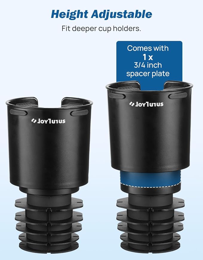 Car Cup Holder Expander Compatible with Toyota RAV4 2025 2024 2023 2022 2021 2020 2019,Compatible with Yeti Ramblers 12-36oz, Hydro Flasks 18-40oz,Large Bottles in 3.4"-3.8" (18-40oz)