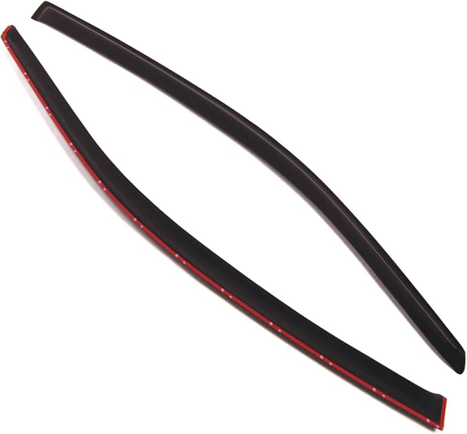 Outside Mount Window Vent Visors Rain Guards Compatible with Chevrolet Monte Carlo 2000-2006 | Side Window Wind Deflectors Rain Shields | Smoke Tinted, 2 Pcs Set, DGWV-079