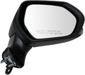 Passenger Side Power Heated Mirror Smooth Black Manual Fold Compatible with 2018-2024 Toyota Camry TO1321367