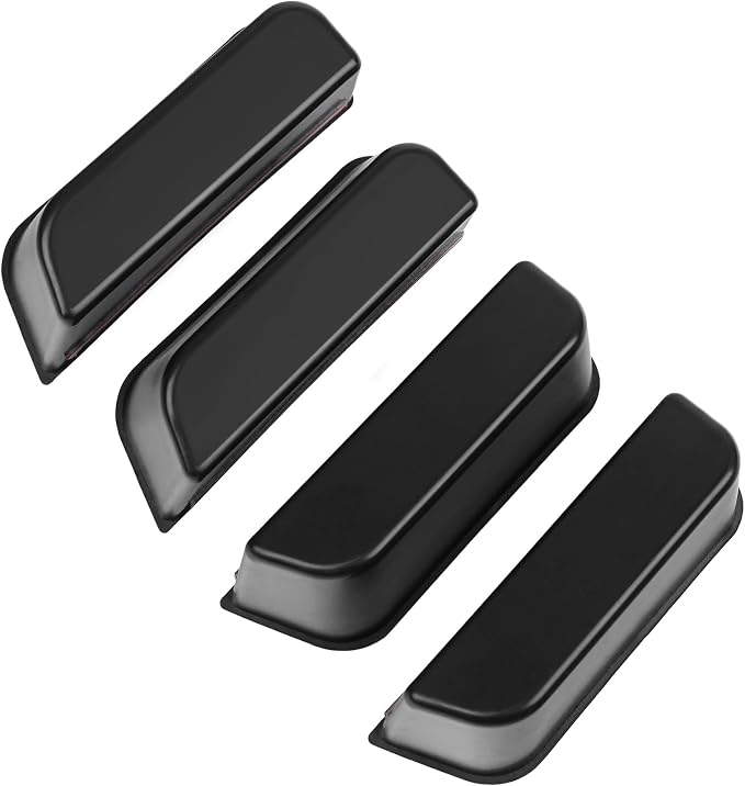 4PCS Door Side Storage Box for Ford Fusion 2013 2014 2015 2016 2017 2018 2019 2020 Front and Rear Accessories Phone Holder Door Grab Handle Pocket Storage Organizer ABS Plastic, Red Mat