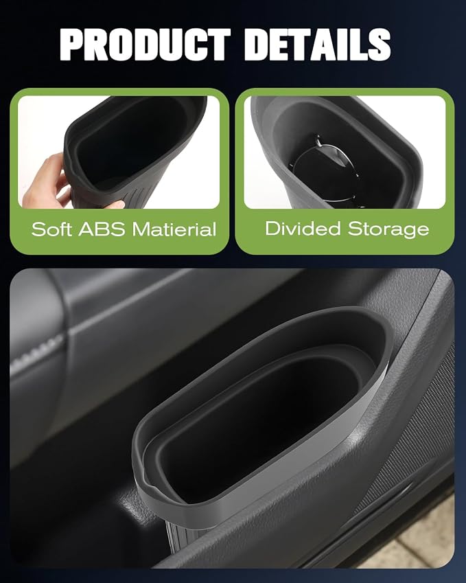 Silicone Car Trash Bin for Door 2026 CRV Car Door Trashcan Trash Holder for 2026 CRV Hybrid Accessories (LX/EX/EX-L/Sport Hybrid/TrailSport Hybrid/Sport-L Hybrid) Driver Passenger Door Pocket Flexible