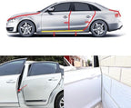 Edge Trim White U-Channel Rubber Trim Edge with Steel 1/2" X 3/8" - Fit Gap 3/64" to1/4 Car Door Edge Sealing Strip PVC Weather Stripping with Metal, Metal Edge Protector, 100FT