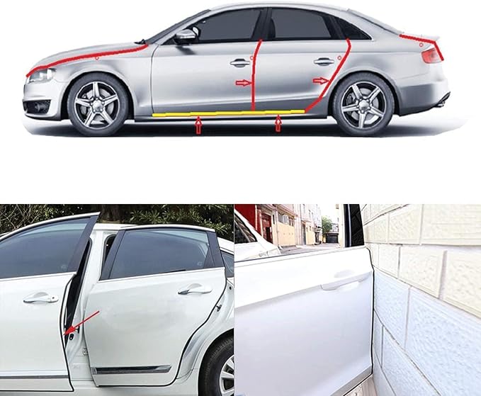 Edge Trim White U-Channel Rubber Trim Edge with Metal 1/2" X 3/8" - Fit Gap 3/64" to1/4 Car Door Edge Sealing Strip, PVC Weather Stripping with Steel, Metal Edge Protector, 100FT