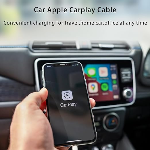 Apple CarPlay Cable for iPhone 17/16/15 Pro Car Charger, USB A to USB C Cable Charging Cord for iPad Pro/Air 10th/5th Gen/Max Plus