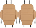 Seat Back Protector,Preventing the Impact of Children Stepping on the Seat Backrest,Beautiful appearance and easy to clean,black (Brown-2 psc)