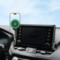 for MagSafe Car Mount Charger, Car Phone Mount for Toyota RAV4 2019–2025 7/8-Inch Screen [15W Wireless Charging], OEM-Style Fit, 360° Rotation Phone Holder Compatible with MagSafe, No Vent Blocking