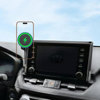 for MagSafe Car Mount Charger, Car Phone Mount for Toyota RAV4 2019–2025 7/8-Inch Screen [15W Wireless Charging], OEM-Style Fit, 360° Rotation Phone Holder Compatible with MagSafe, No Vent Blocking