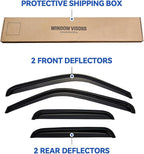 Window Visors Rain Guards for 1999-2006 Chevy Silverado/GMC Sierra 1500/2500/ 3500/ 2500HD, Window Vent Wind Deflectors Visors Shades for 2007 Silverado/Sierra Classic Model - Extended Cab