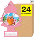 Car Air Freshener | Hanging Tree Provides Long Lasting Scent for Auto and Home | 24 Air Fresheners |Cherry Blossom