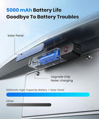 2 Solar Wireless Backup Camera: Dual Antenna for Stable Live View | 1Min Quick Install, 6" Dual-Split Screen with 1080P Color Night Vision, Long Battery Rechargable for Car Truck Trailer