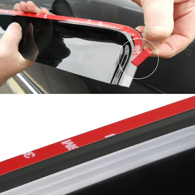 Tape-On Side Window Visors rain Guards Vent Deflectors for Honda Accord 2018 2019 2020 2021 2022