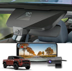 Front 2K+Rear 1080P Dash Cam Adapts for Toyota Tacoma & Hybrid 2024-2026, OEM Look, Dual HD Video, WiFi & APP, Loop Recording, Graivity Sensor, Night Vision, Easy to Operate, 64GB Card
