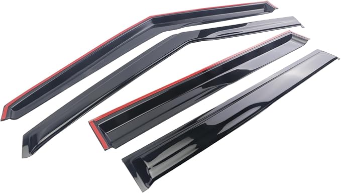 Black Outside Mount Window Rain Guards Compatible with 2022-2023 M-itsubishi Outlander,Durable Window Visor Deflectors