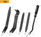 5 PCS Nylon Auto Trim Removal Tool Kit No-Scratch Removal Tool Kit for Car Clip Panel & Audio Dashboard Dismantle Black