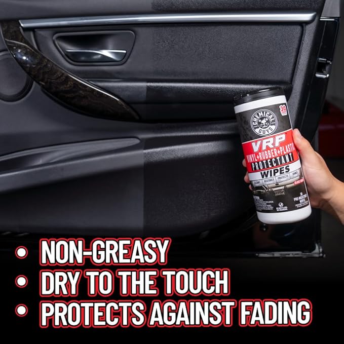 Canister Wipes - VRP & Total Car Interior Cleaner & Protectant, Great for Cars, Trucks, SUVs, RVs, & More (60 Ct)
