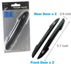 Black Car Door Edge Guard Trim Molding Crash Scratch Protector 2Pcs